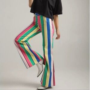 NWT Wrangler Striped Wanderer Bellbottom Jeans